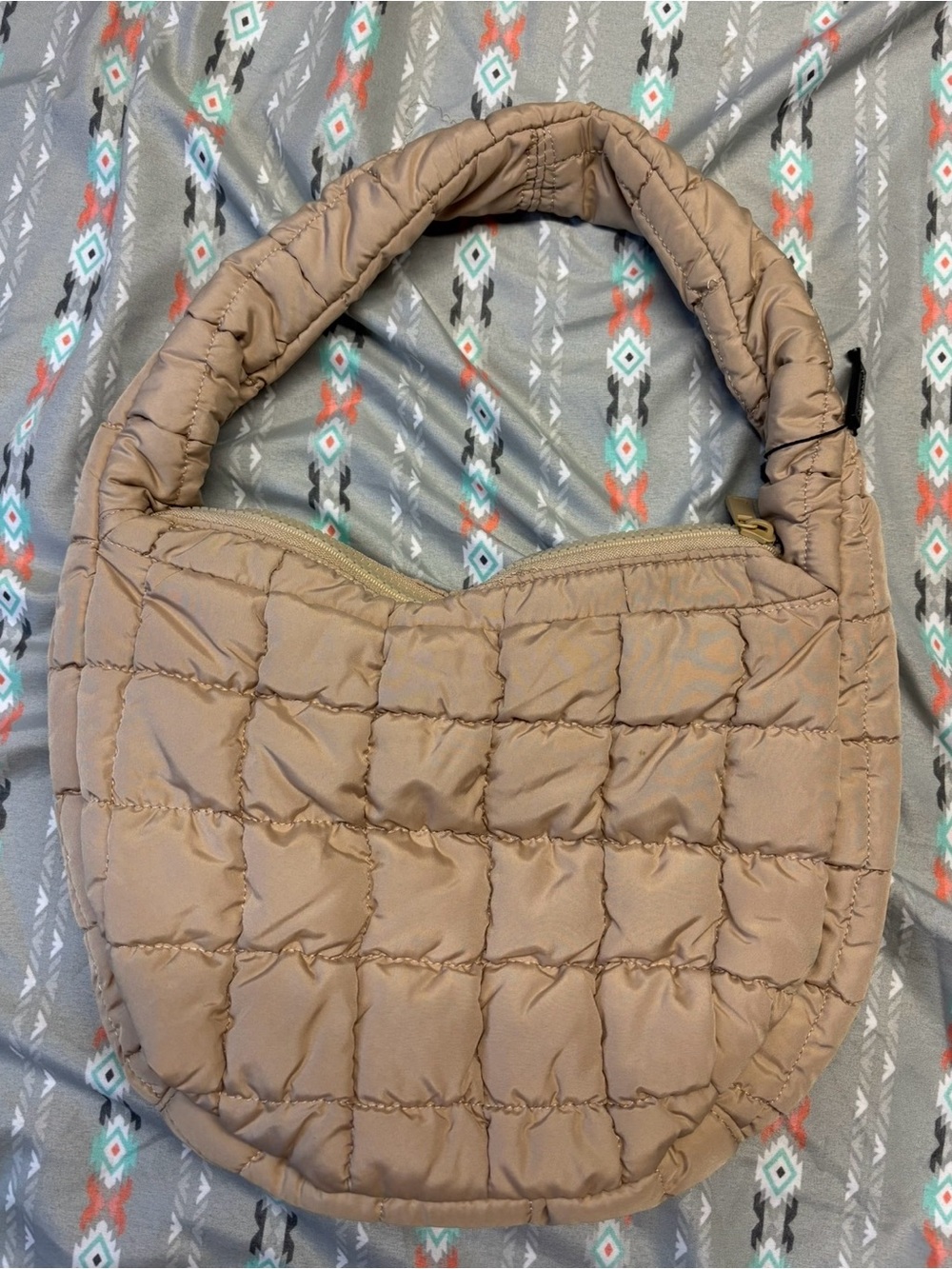 ✴️Do everything in love Quilted Shoulder Hobo Bag in Taupe